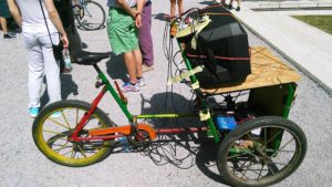 A totally bad arse Zagreb Pride music machine